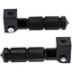 Pillion footrest set CNC black with bracket for Beta RR 50, _3