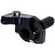 Kurzhubgasgriff schwarz CNC für 22mm Lenker für Mofa, Moped _2