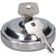 Tank cap with lock 40mm chrome for Puch Maxi, Tomos 54418_2