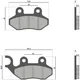 Malossi organic brake pads for Peugeot, SYM, Lambretta Euro3_3