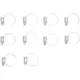 Schlauchschellen Satz rostfrei 22-32mm 10-teilig 55027_1