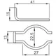 kickstart pinion clip / kickstart gear spring clip for Peuge_1
