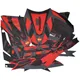 decal set black-red-grey matt for Derbi Senda 50 2018- DK-43_1