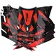 Dekor / Sticker Kit schwarz-rot-grau glänzend für Gilera RCR_1