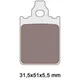 brake pads organic for Piaggio Quartz, Italjet Formula, Piag_1