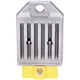 Regler / Gleichrichter mit Blinkgeber, Stecker gelb für Derb_1