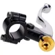 Kupplungsarmatur schwarz mit Hebel silber links universal IP_3