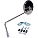 Mirror with holder round left stainless steel for Piaggio, V_1