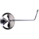 Mirror with holder round left stainless steel for Piaggio, V_2