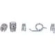 Lever set white with springs and plug-in nipple for Piaggio _2