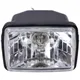 Headlight rectangular black 130mm for Tomos A35, moped, mope_3