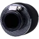 Air filter Powerfilter foam 35mm 75x80mm carbon look straigh_3