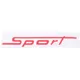 Sticker Sport 90x16mm red for Zündapp KS 50, Sport Combinett_1