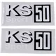 Sticker set KS 50 90x40mm for Zündapp KS 50 Sport Type 517, _1