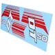 Sticker tank set gray red for Yamaha DT 50 Mokick MG00083142_1