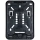 Black plastic license plate holder for moped, moped, mokick _1