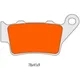 brake pads Naraku sintered, rear for KTM Duke 125, 390 NK430_1