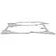 Schmitt engine center gasket with silicone seam for Simson S_2