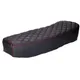 seat kit Schmitt diamond quilted, black / red for Simson S50_1