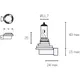 head lamp bulb halogen H8 PGJ19-1 12V 35W VC23268_1