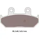 brake pads organic for Suzuki AN 250, 400, 650 VC25010_1