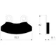 brake pads organic for SYM 50, 125, 150, 200 VC31154_1