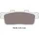 brake pads organic for Peugeot, SYM, TGB VC33892_1