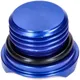 Oil filler plug VOCA V2 CNC blue for Derbi EBE, EBS, D50B VC_1