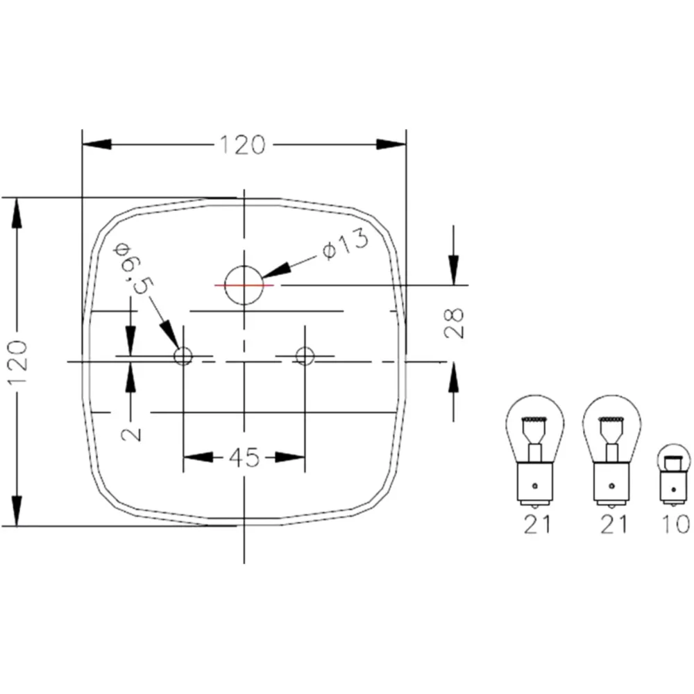 Dreikammer Rücklichtcluster für GEKA_0