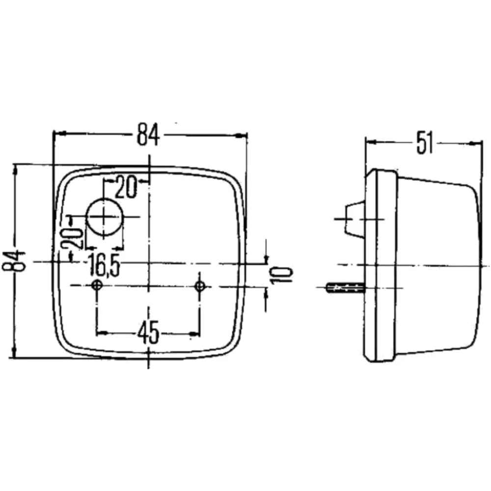 Umrissleuchte für Motorräder 1028448_0