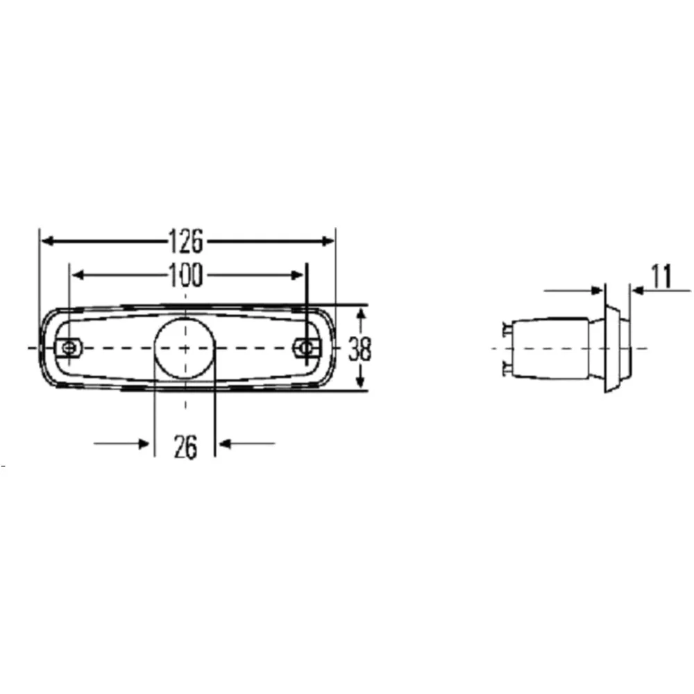 Hella Light Side Marker 12V_0