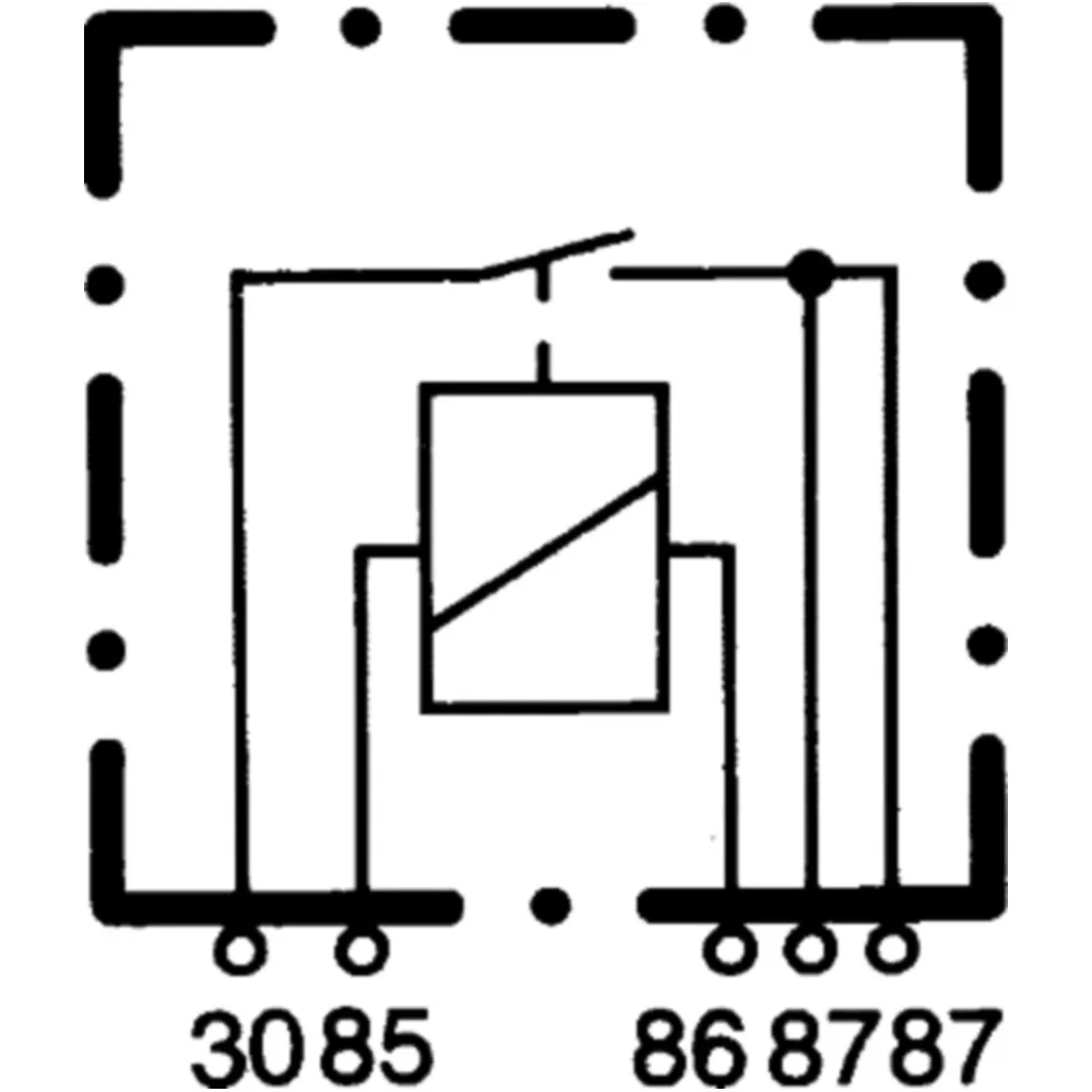 Schließerrelais 12V 40A 5-polig mit Halter+DIODE_1
