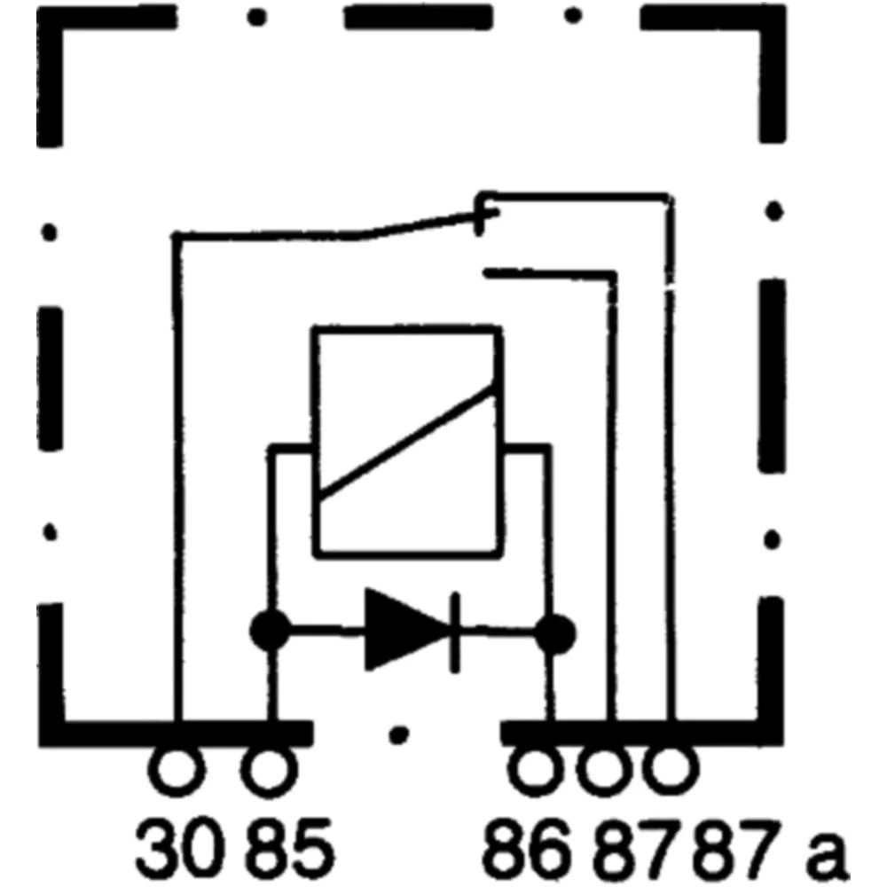 Change Over Relay 12V 40A 5 Pin with Diode_1