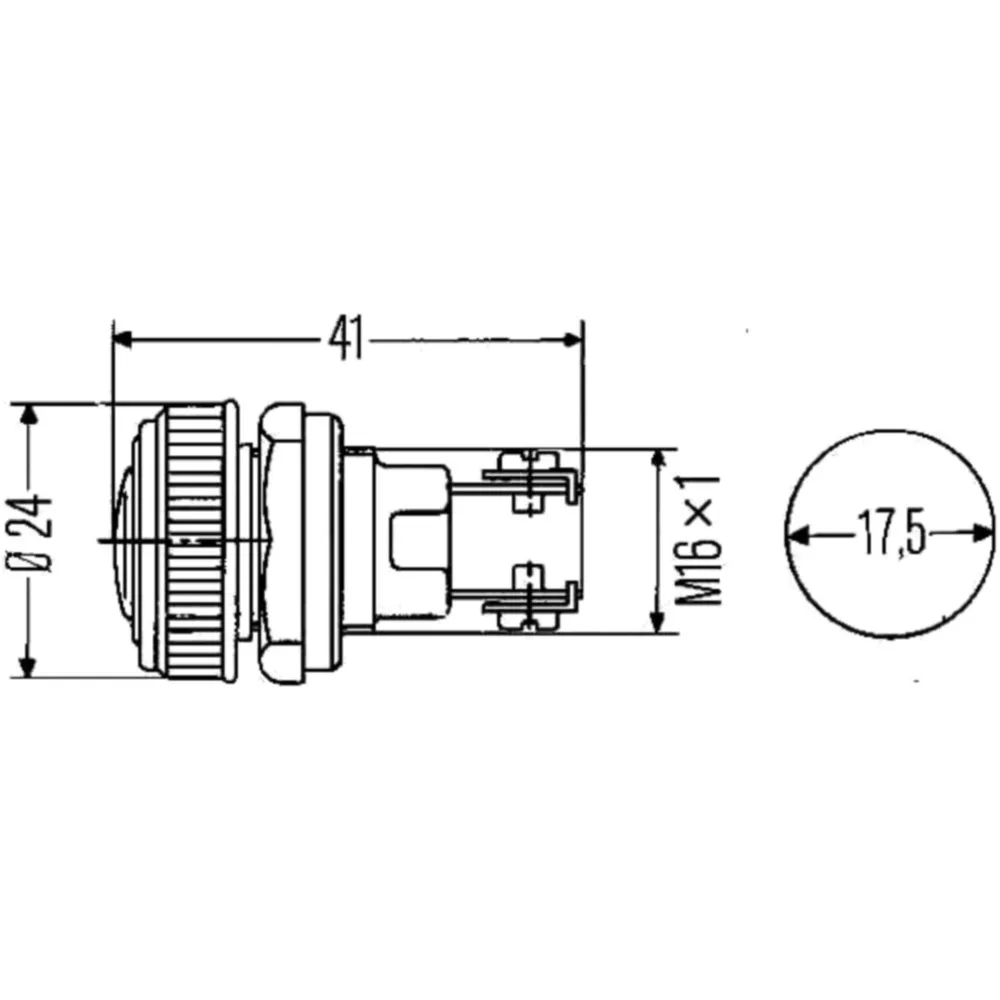 Yellow Indicator Light with Screw Mount_0