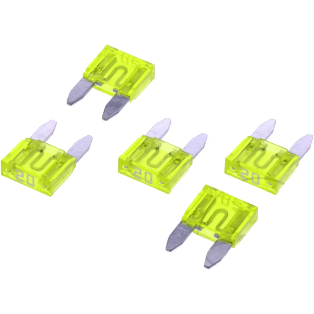 FUSE MINI 20A JMP YELLOW 5PCS_0