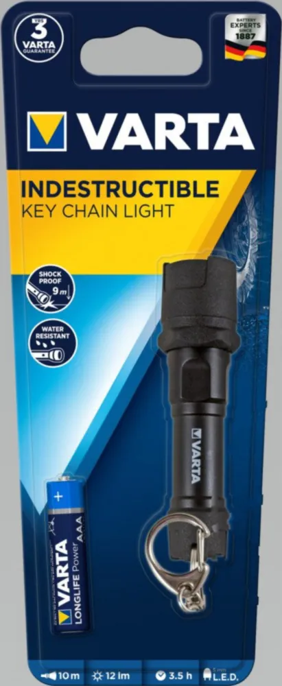VARTA Indestructible LED Taschenlampe mit 1 AAA Batterie_2