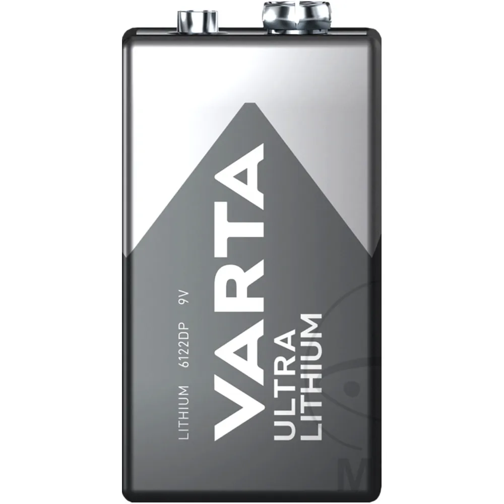 VARTA 9V Blockbatterie Ultra Lithium-Ionen für professionelle A