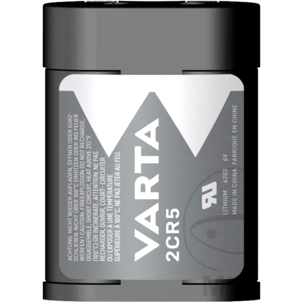 VARTA 2CR5 Professional Lithium-Ionen Batterie für digitale Kam