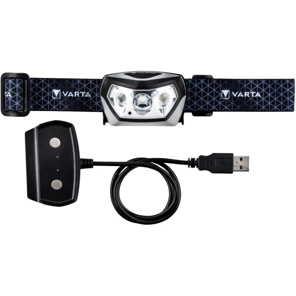 VARTA H30R Battery Head Torch with Wireless Charging 400LM_1