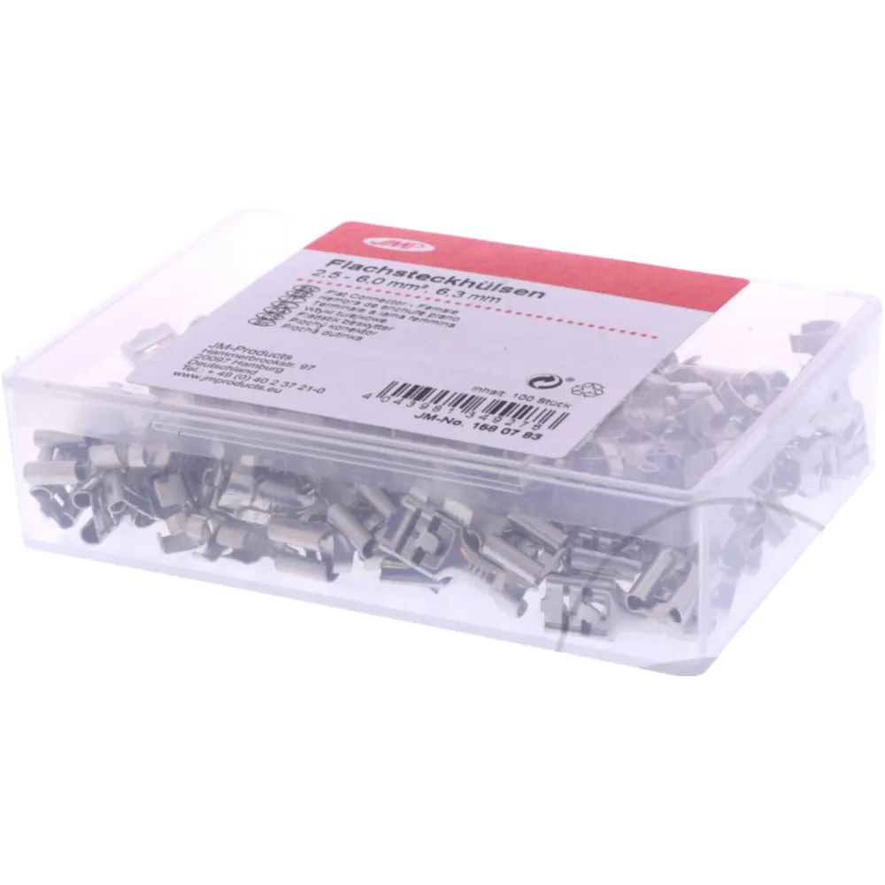 Uninsulated Spade Connector 2.5-6.0 6.3mm JMP Pack 100 PCS_0