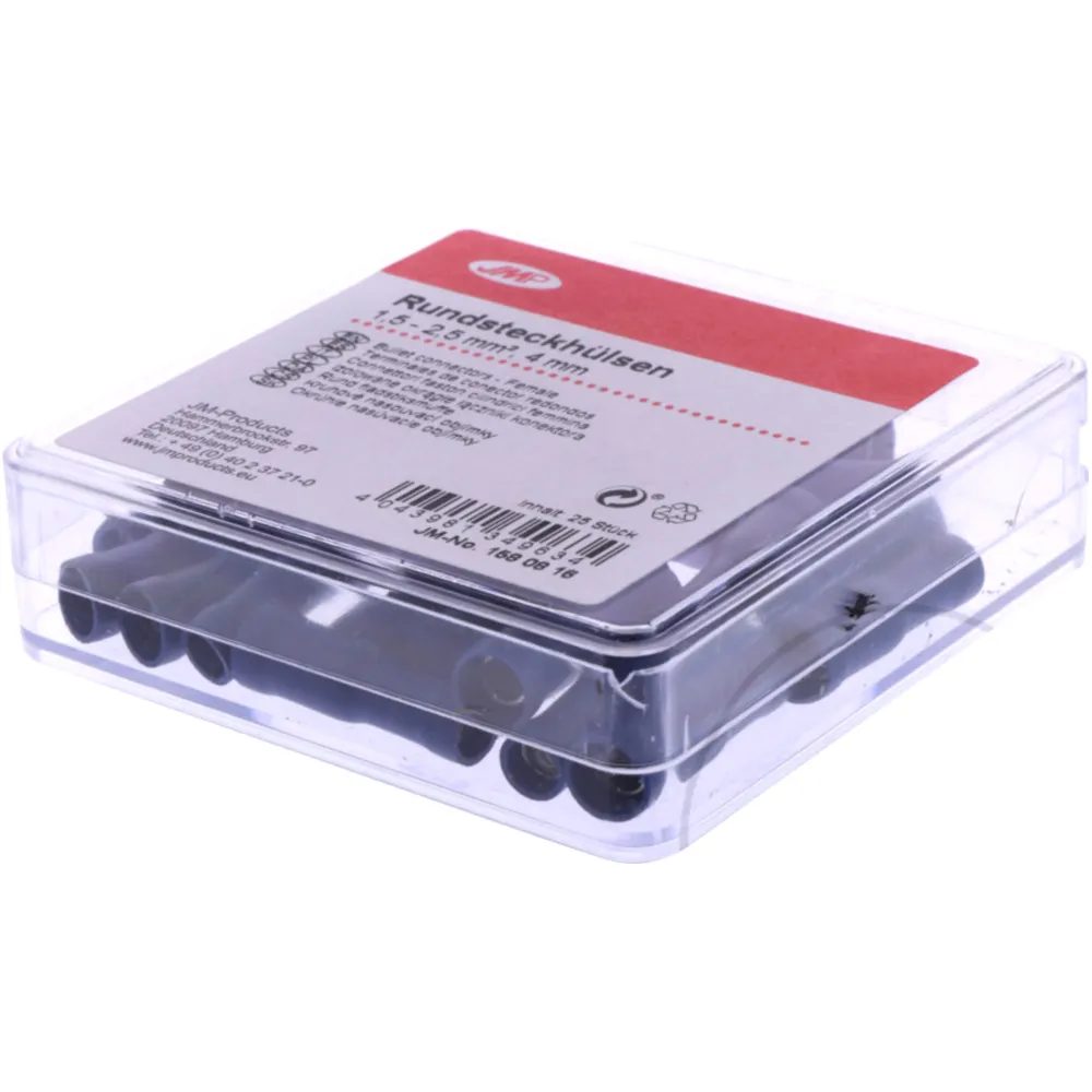 Rundsteckhülse isoliert 1.5-2.5 mm² 4 mm JMP_0