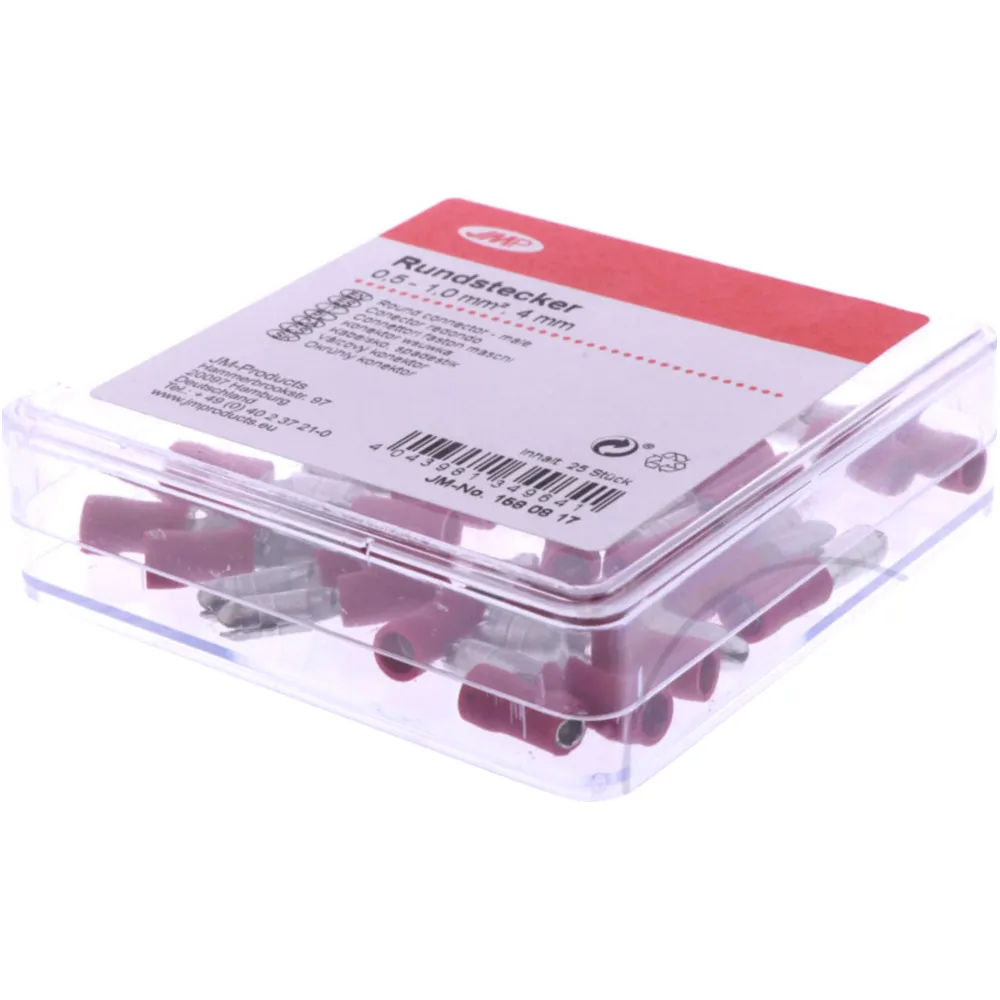 Rundstecker isoliert 0.5-1.5 mm² 4 mm JMP_0