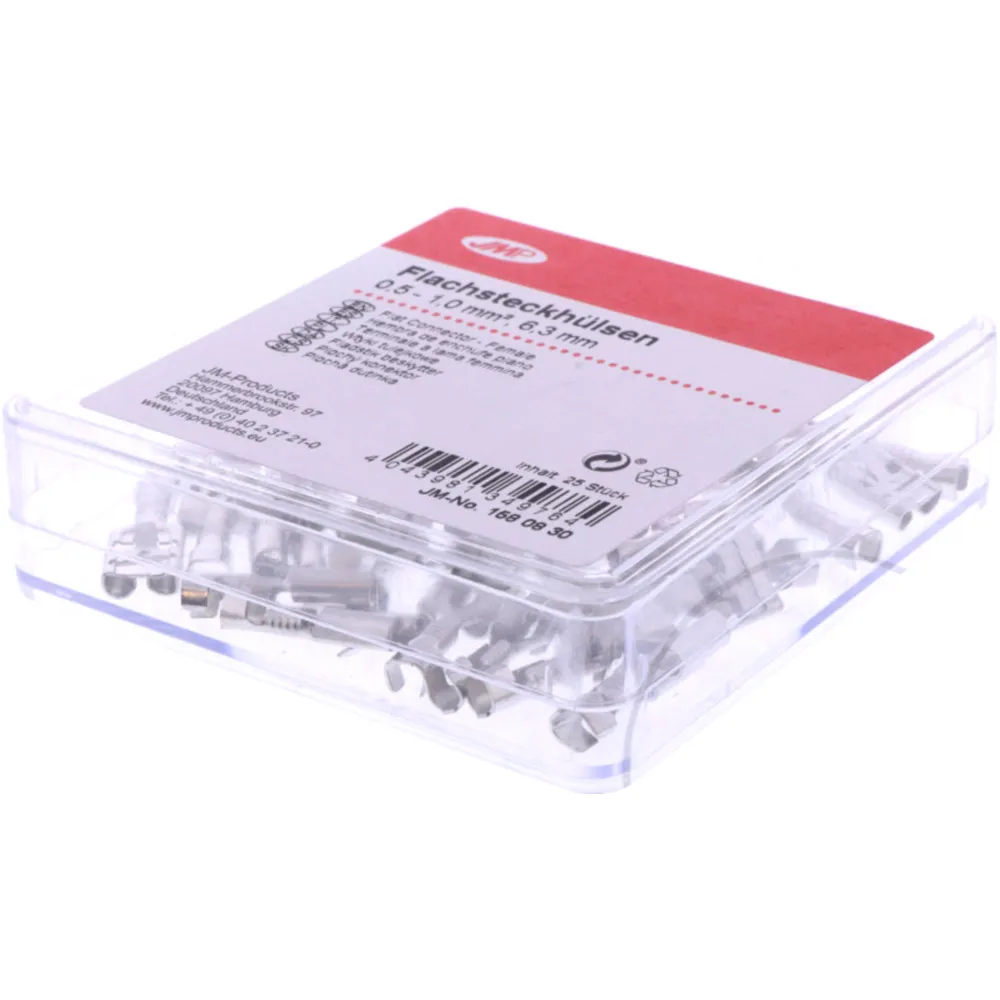 Flachsteckhülse unisoliert 0.5-1.0 mm² 6.3mm JMP_0