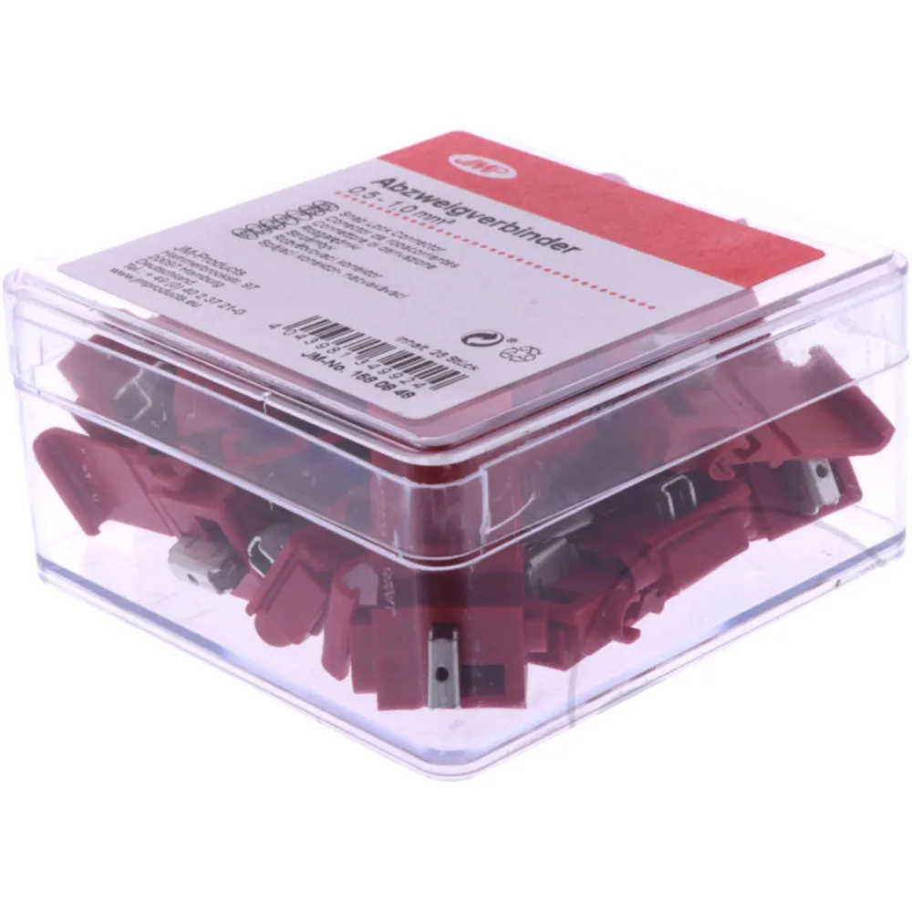 JMP Abzweigverbinder 0.5-1.0mm² rot, 25 Stück_0