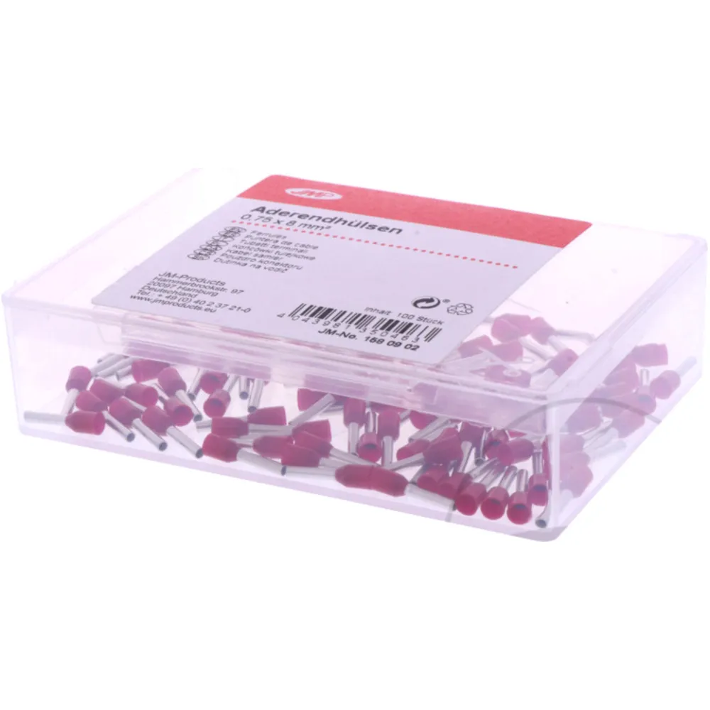 Aderendhülsen 1.0X8MM JMP Packung 100 Stück_0