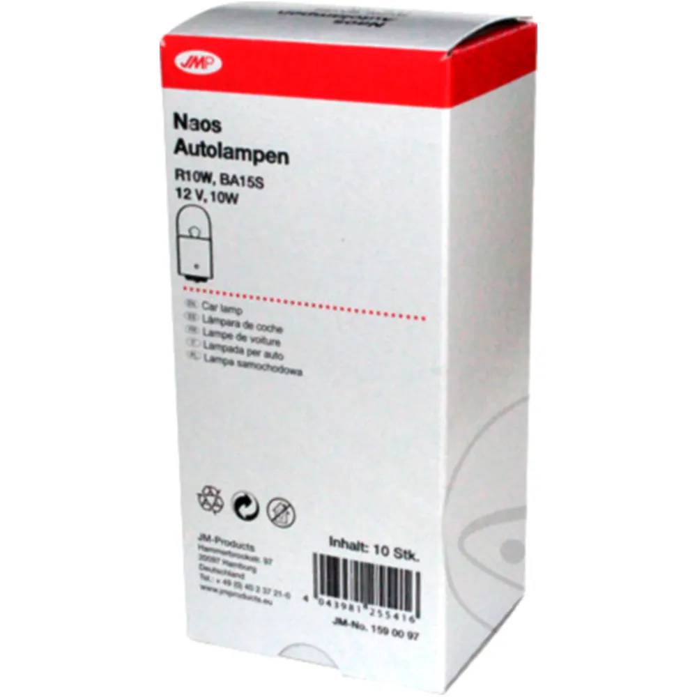 Lampe 12V10W BA15S JMP Packung 10 Stück ID 1590306 passend für: