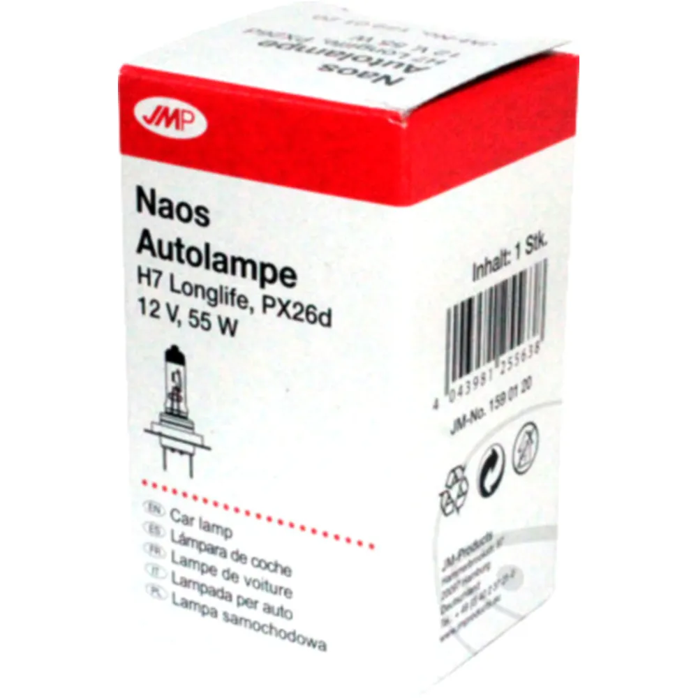 Bulb 12V55W H7 longlife JMP ID 1591270 for: BMW R, K, F (800, 6