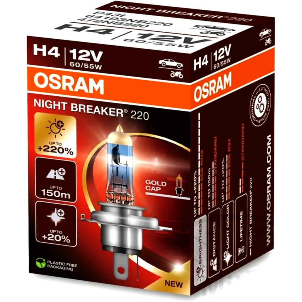 H4 12V60/55W Bulb Osram Night Breaker 220_1