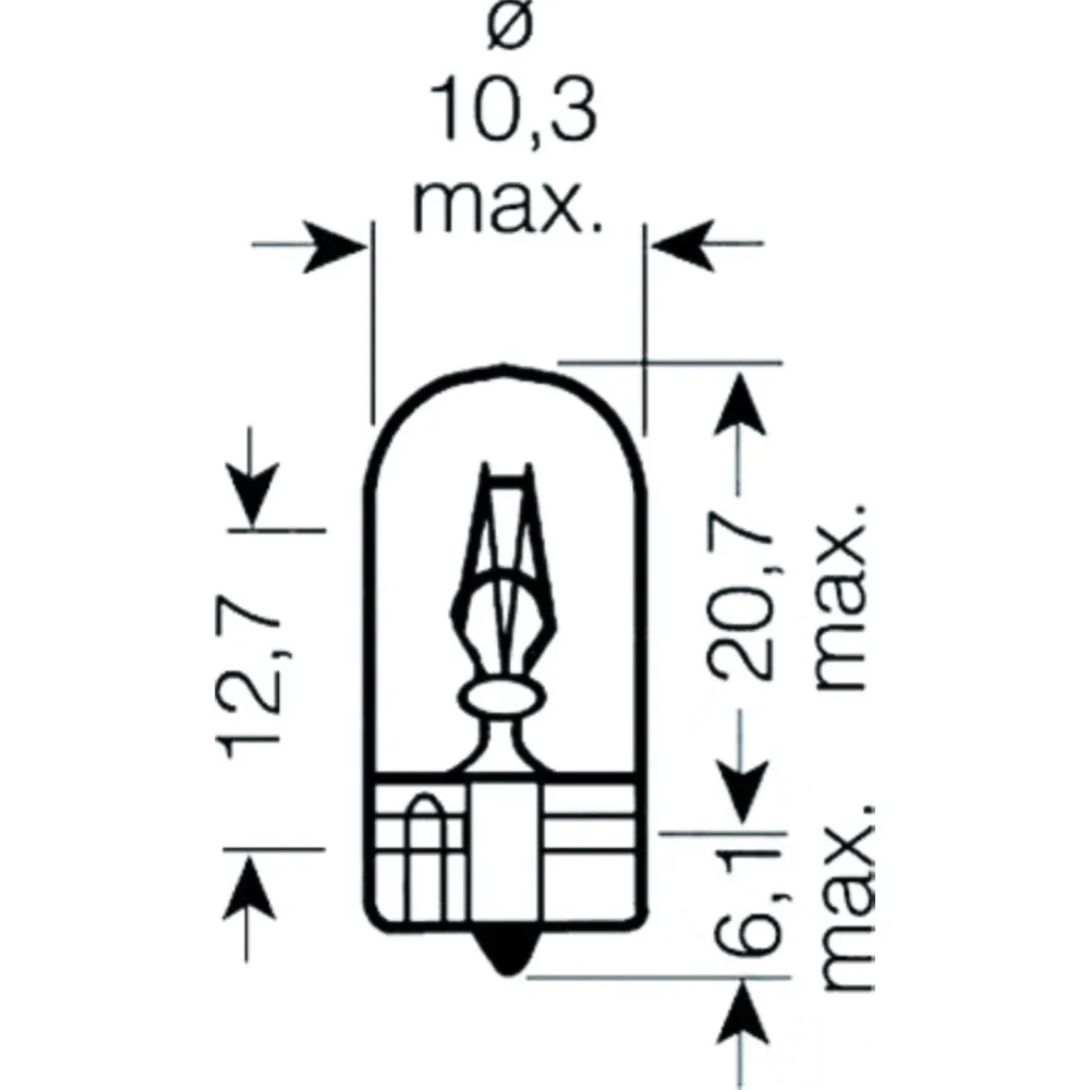 Lampe 12V5W W2.1X9.5D Gel_1