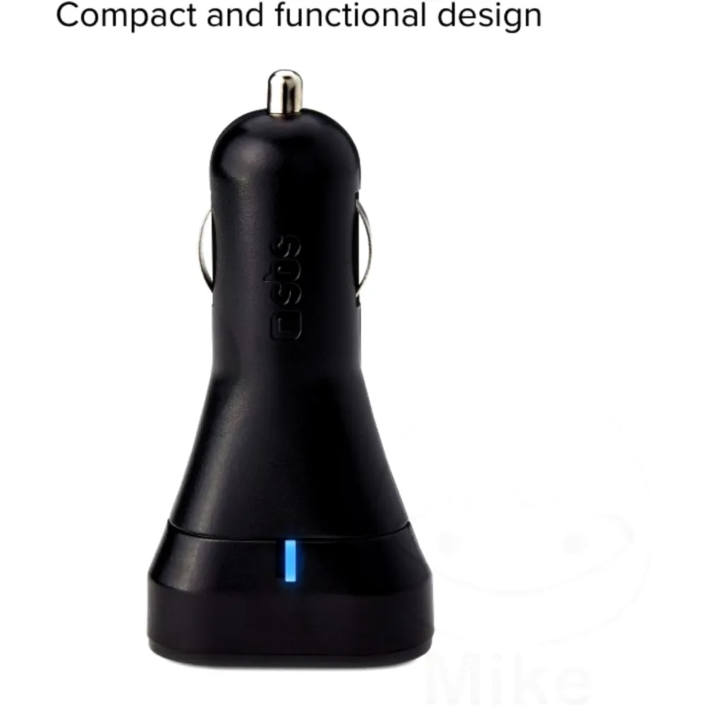 USB KFZ-Ladeadapter mit 3A Typ-C und 2.1A USB-Ausgang_0